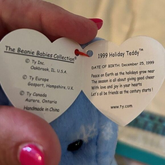 Ty The Beanie Babies 1999 Holiday Teddy Bear - Picture 3 of 3